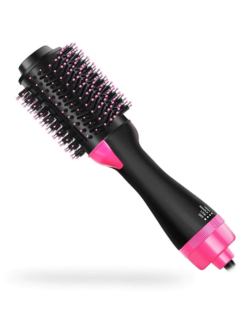 3-In-1 Hair Dryer And Volumizer Black/Pink