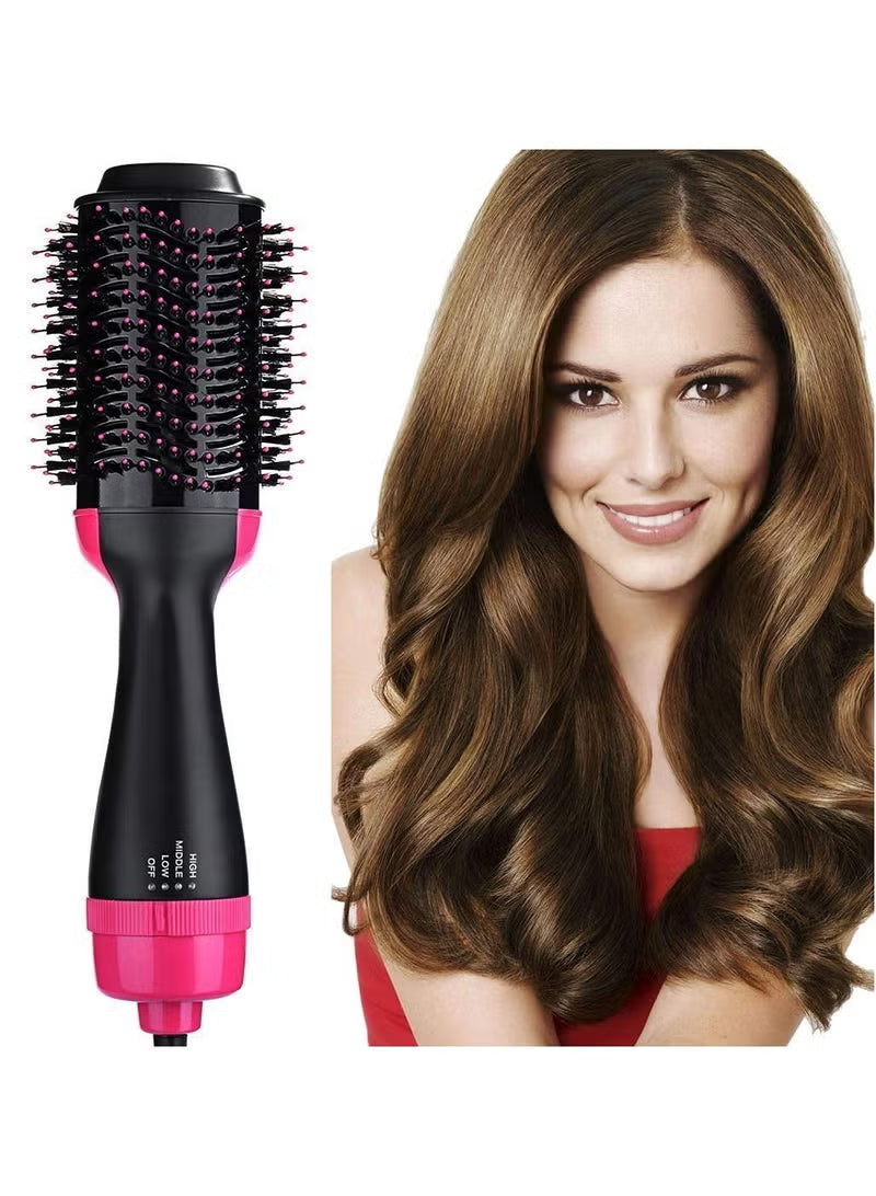 3-In-1 Hair Dryer And Volumizer Black/Pink